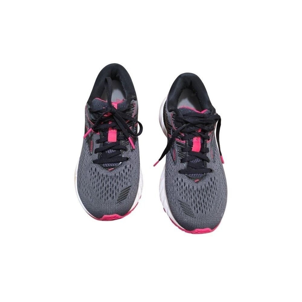 Brooks Ghost 14 Women's Running Shoes Size 8 Gray/Pink Lightweight & Breathable‎